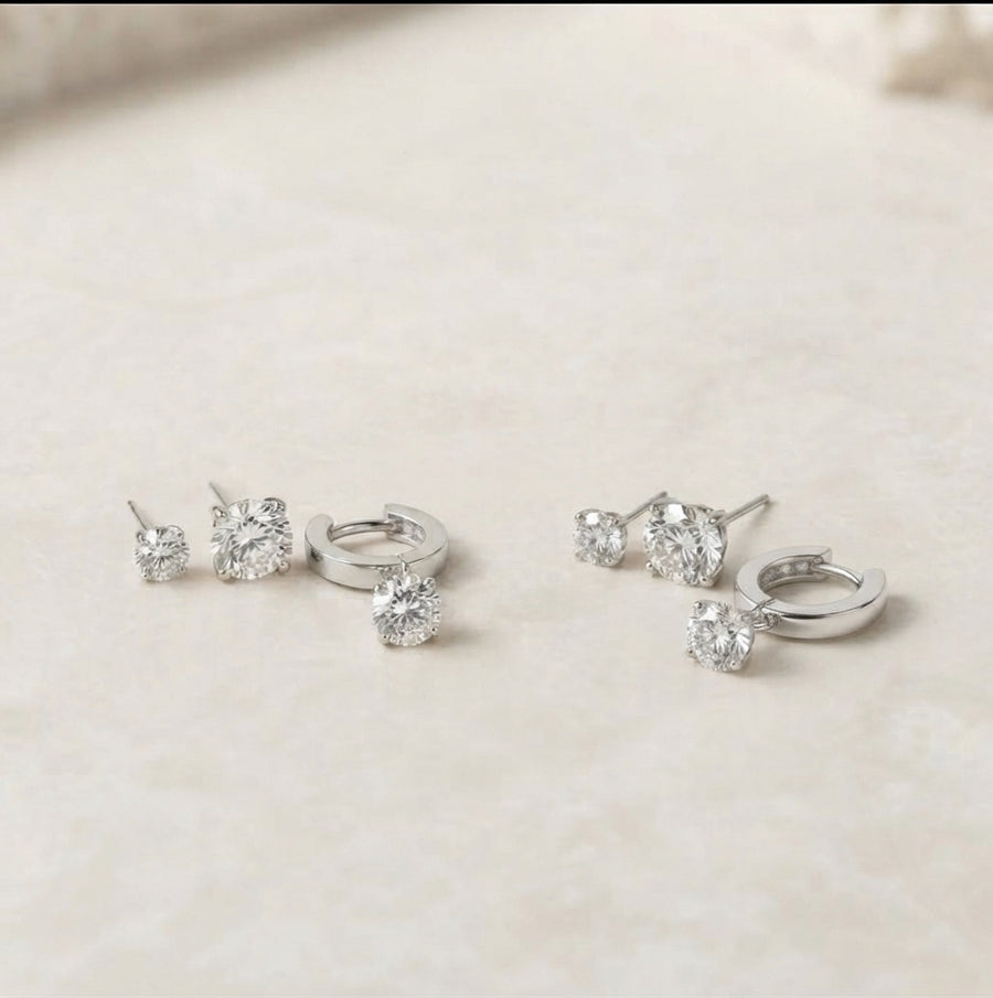Trio Scintillant — Solitaires & Créole
