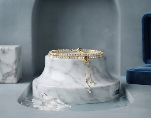 Discrétion — Chaîne Ajustable, bracelet à fermoir coulissant